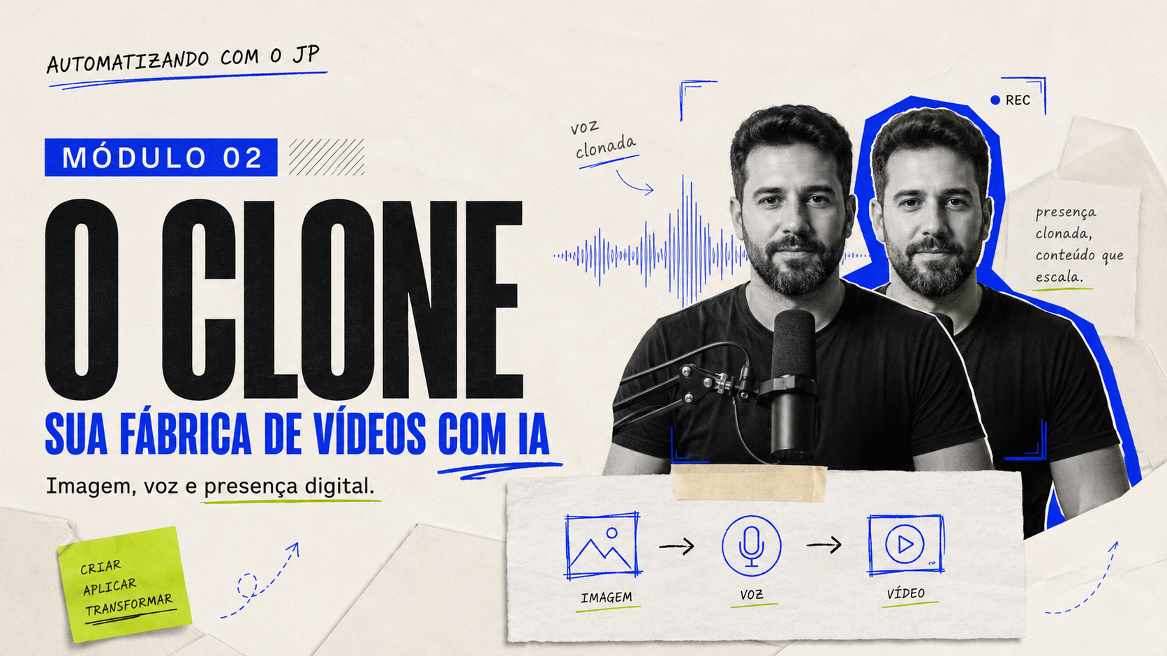 Capa do módulo 2: Módulo 2 · O Clone – Sua Fábrica de Vídeos